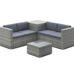 Rattanlounge SAN MARINO grau/anthrazit