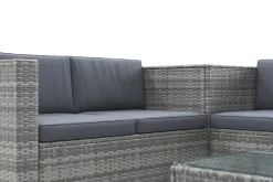 Rattanlounge SAN MARINO grau/anthrazit