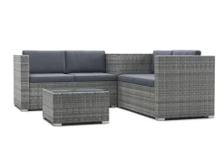 Rattanlounge SAN MARINO grau/anthrazit