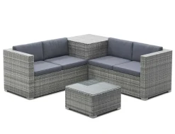 Rattanlounge SAN MARINO grau/anthrazit