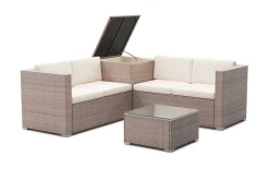 Rattanlounge SAN MARINO taupe/beige