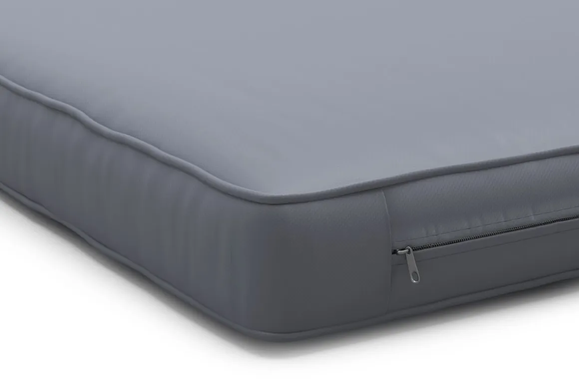 Rattanlounge SAN MARINO weiss/anthrazit