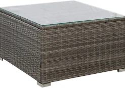 Rattanlounge SANTORINI grau/beige