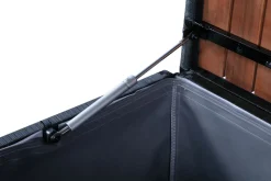 Rattanlounge SENJA schwarz/beige