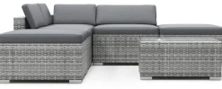 Rattanlounge TEXAS grau/anthrazit
