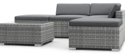 Rattanlounge TEXAS grau/anthrazit