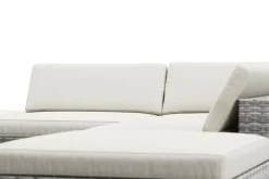 Rattanlounge TEXAS grau/weiss