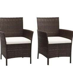 Rattanstühle JASMINA 2er Set braun