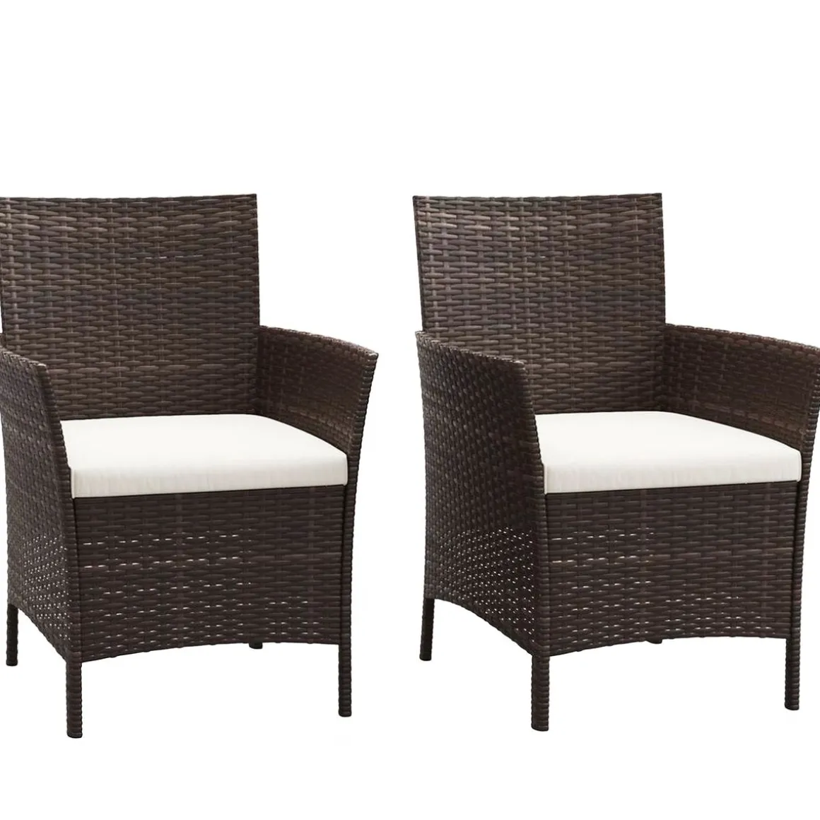 Rattanstühle JASMINA 2er Set braun