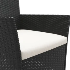 Rattanstühle JASMINA 2er Set schwarz
