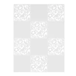Raumteiler hängend BLOOM 12er Set 40 x 40 cm weiss