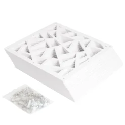 Raumteiler hängend 12er Set 29 x 29 cm weiss