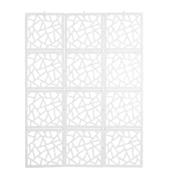Raumteiler hängend 12er Set 29 x 29 cm weiss