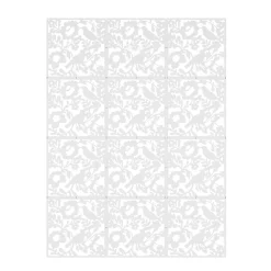 Raumteiler hängend FLOWER 12er Set 40 x 40 cm weiss