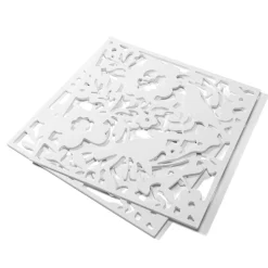 Raumteiler hängend FLOWER 12er Set 40 x 40 cm weiss