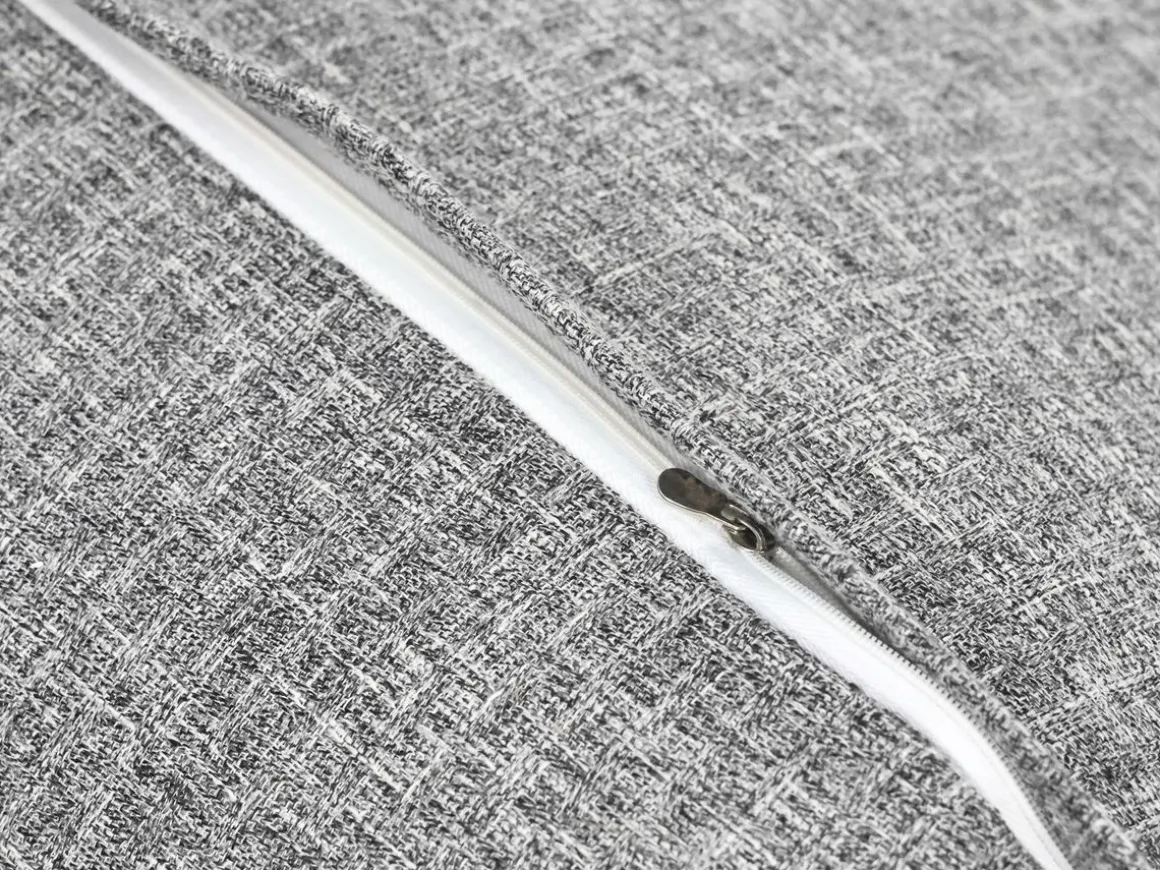 Rückenkissen mit Nackenrolle grau