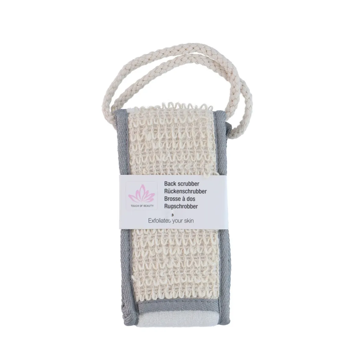 Rückenschrubber 76 x 4.5 x 2 cm beige/grau