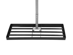 Rechen Nivellierrechen 76 x 26 x 175 cm schwarz/silber
