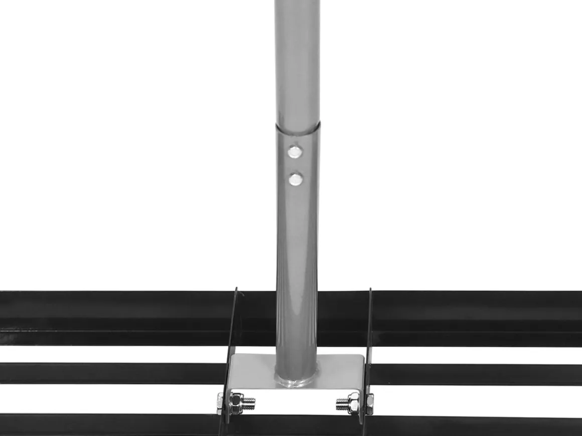 Rechen Nivellierrechen 76 x 26 x 175 cm schwarz/silber