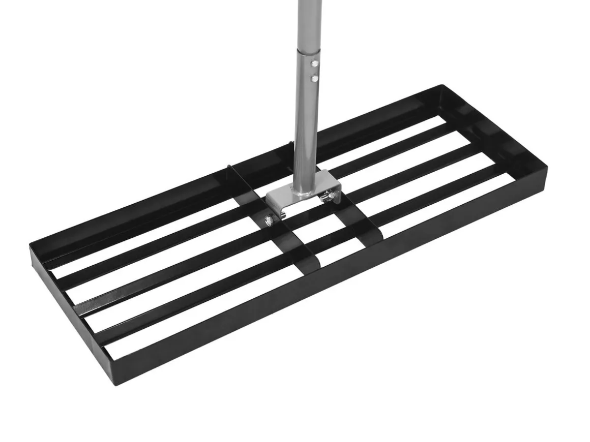 Rechen Nivellierrechen 76 x 26 x 175 cm schwarz/silber
