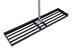 Rechen Nivellierrechen 113 x 26 x 175 cm schwarz/silber