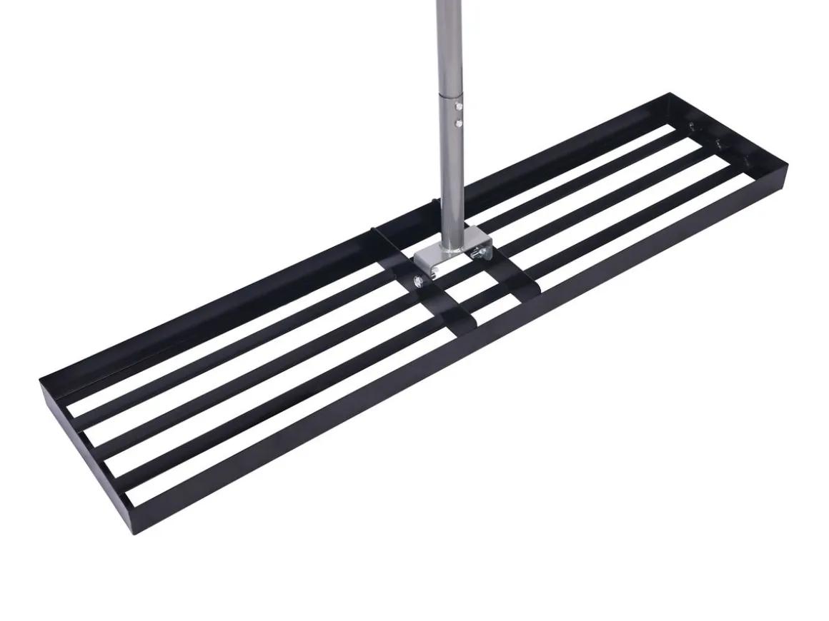 Rechen Nivellierrechen 113 x 26 x 175 cm schwarz/silber