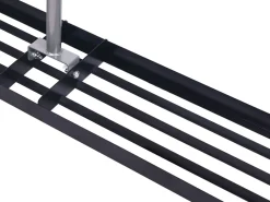 Rechen Nivellierrechen 113 x 26 x 175 cm schwarz/silber