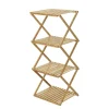 Regal Bambus faltbar 4 Ebenen 40 x 34 x 94 cm