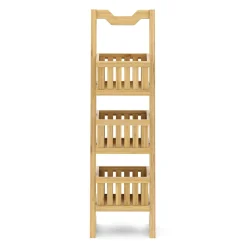 Regal Bambus mit 3 Körben 23 x 20 x 77 cm natur