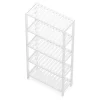 Regal Bambus 59 x 26 x 130 cm weiss