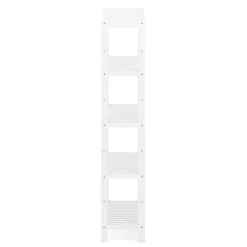 Regal Bambus 59 x 26 x 130 cm weiss