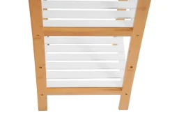 Regal Bambus 33 x 33 x 140 cm weiss