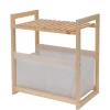 Regal Holz 36 x 22 x 39 cm natur/weiss