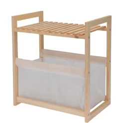 Regal Holz 36 x 22 x 39 cm natur/weiss