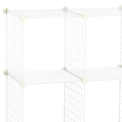 Regal Metall 9 Fächer 108 x 38 x 148 cm weiss