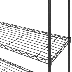 Regal Metall höhenverstellbar 90 x 35 x 137 cm schwarz