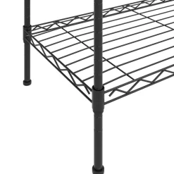 Regal Metall höhenverstellbar 90 x 35 x 137 cm schwarz