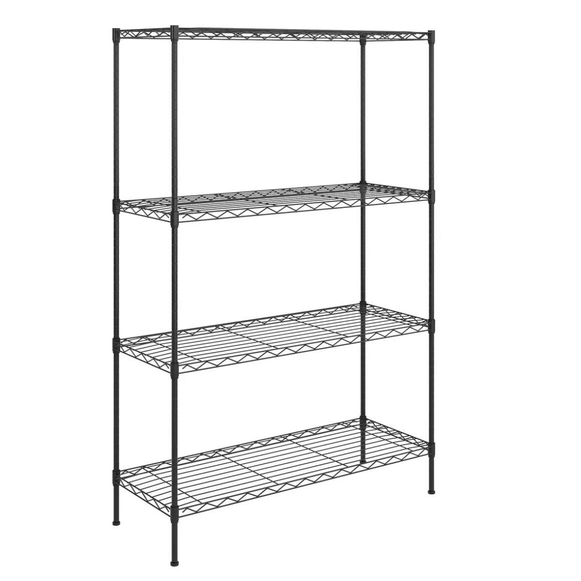 Regal Metall höhenverstellbar 90 x 35 x 137 cm schwarz