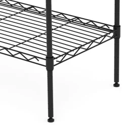 Regal Metall höhenverstellbar 90 x 35 x 180 cm schwarz