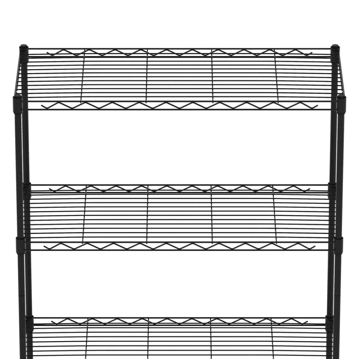 Regal Metall höhenverstellbar auf Rollen 76 x 35 x 154 cm schwarz