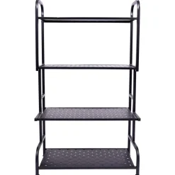 Regal Metall 62 x 30 x 107 cm schwarz