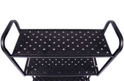 Regal Metall 62 x 30 x 107 cm schwarz