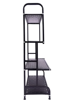 Regal Metall 62 x 30 x 107 cm schwarz