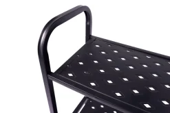 Regal Metall 62 x 30 x 107 cm schwarz