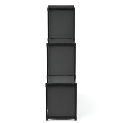 Regal mit 6 Aufbewahrungsboxen 105 x 105 cm anthrazit