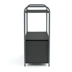Regal mit 2 Aufbewahrungsboxen 79 x 72 cm anthrazit