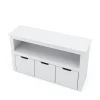 Regal mit Boxen Kinderzimmer 100 x 60 cm weiss