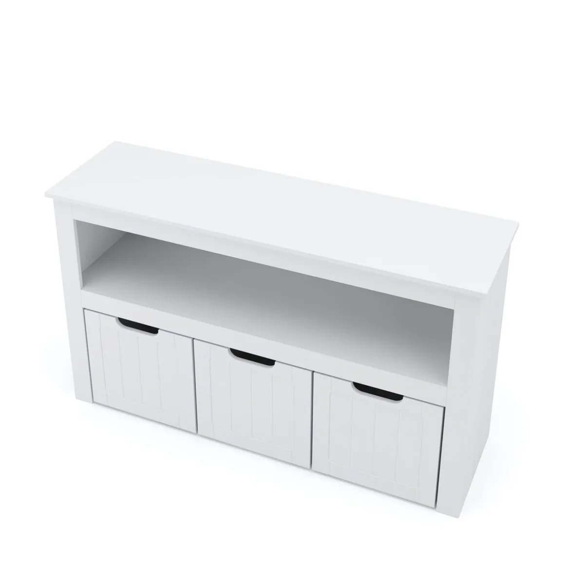 Regal mit Boxen Kinderzimmer 100 x 60 cm weiss