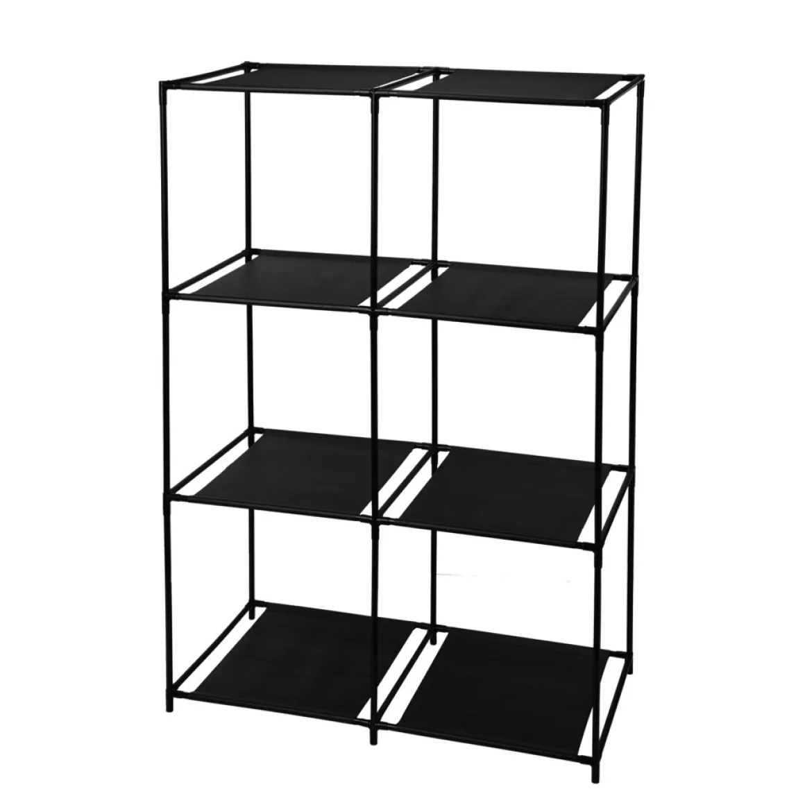 Regal Stoff 59 x 30 x 88 cm schwarz