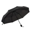 Regenschirm klein manuell 110 cm schwarz
